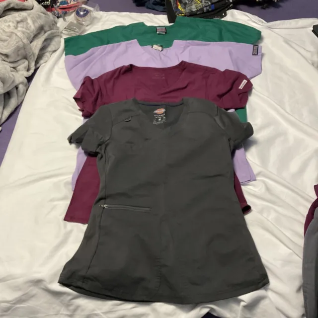 Scrubs Lot of 4 Tops and 3 Pants- XS