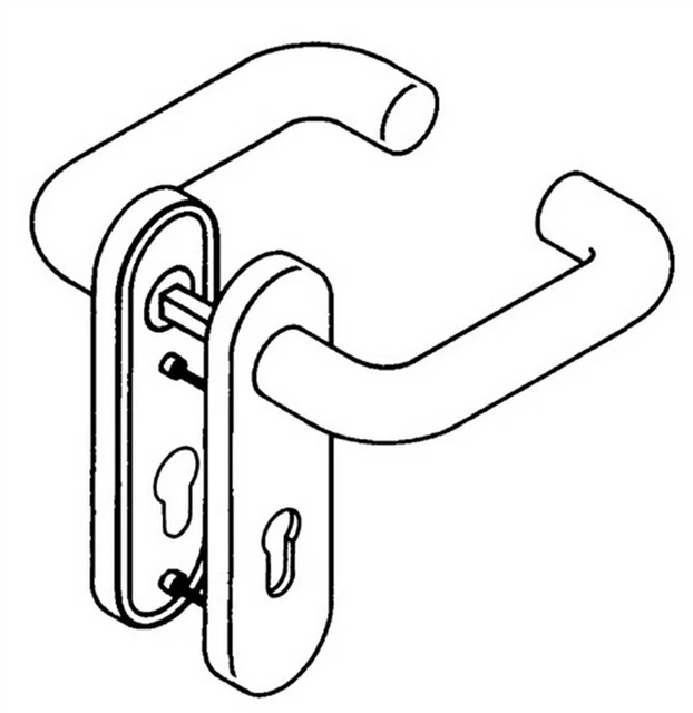 HEWI maniglia porta / serratura porta 11r11.210