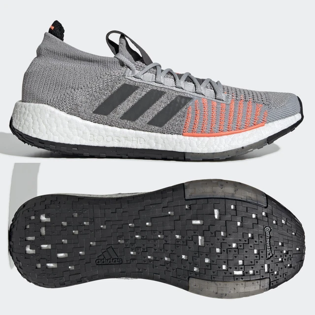 ADIDAS PULSEBOOST HD Mens Running Shoes Grey Trainers Boost SIZE