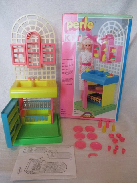MOBILIER VINTAGE POUR maison poup e mannequin Perle Barbie