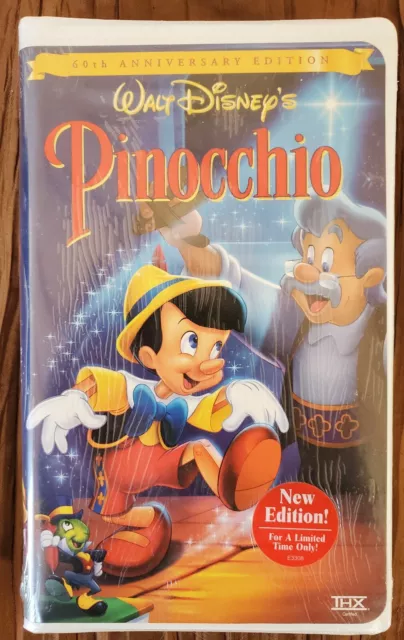 WALT DISNEY'S Pinocchio (VHS) 60th Anniversary Edition