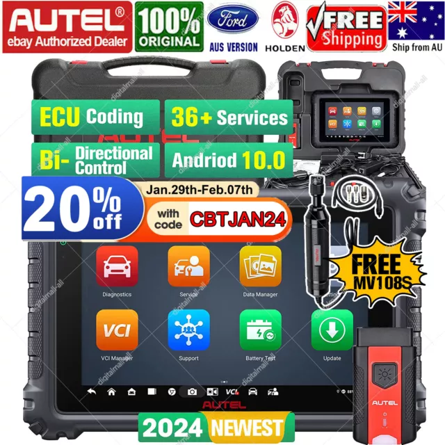 2024 Autel Maxisys MK906 PRO Auto OBD2 Diagnostic Scan Tool ECU Coding Scanner