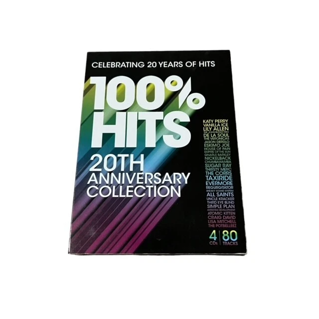 100% HITS: 20TH Anniversary Collection 4CD Collection Various Artists ...