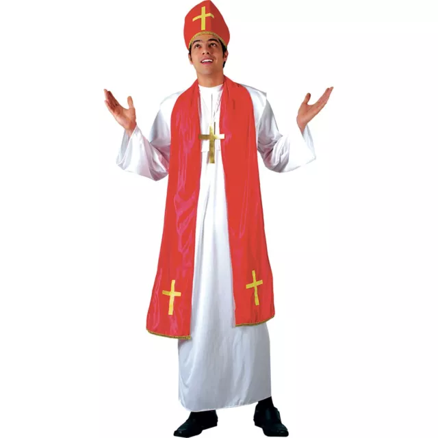 UOMO SACRO CARDINALE Bishop Pope Vestito da Festa Costume