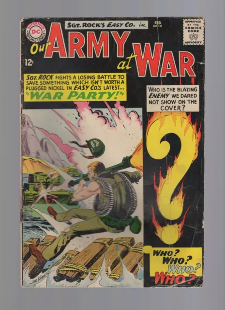 Our Army At War #151 - DC Comics 1965 - 1st App Enemy Ace - Low Grade Plus