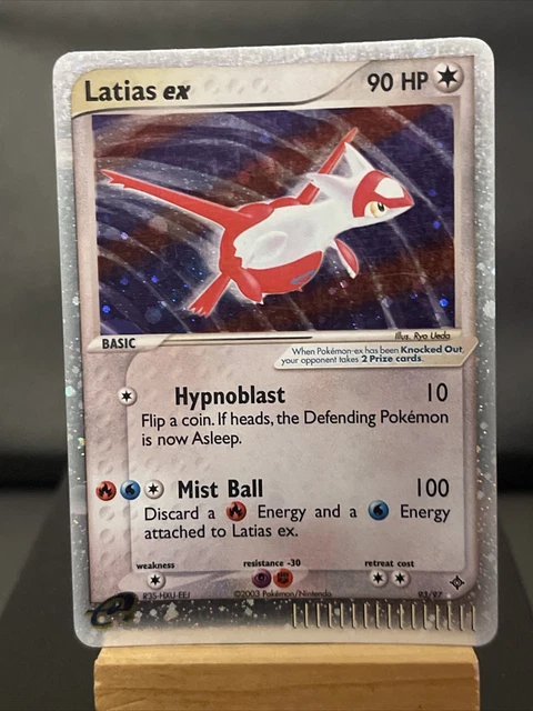 Pokemon Card Latias EX 93/97 EX Dragon Vintage Holo Light Play