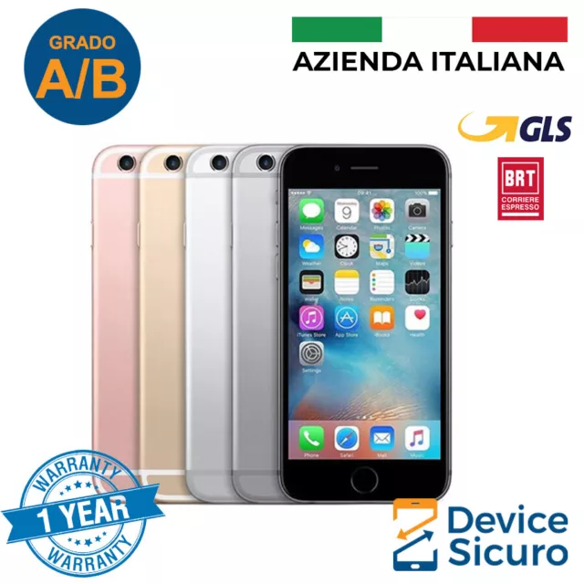 Apple iphone 6S 32GB 64GB 128GB + GARANZIA USATO BUONO RICONDIZIONATO grado B