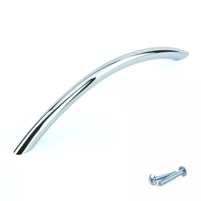 M4TEC Chrome Kitchen Cabinet Door Handles Cupboard Drawer Bedroom Furniture Pull