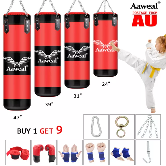 Boxing Punching Bag Gloves Equipment for Heavy Kick Training MMA Bag Kickboxing