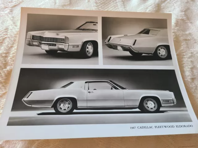 Cadillac Press Photo 1967 Fleetwood Eldorado 3 views