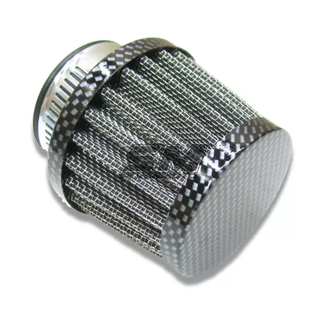 Universal Sportluftfilter Carbonlook 38-40mm für Motorrad Quad ATV Roller Mofa