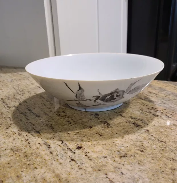 Rosenthal Continental China Jet Rose Vegetable Bowl Raymond Loewy About 9.25"