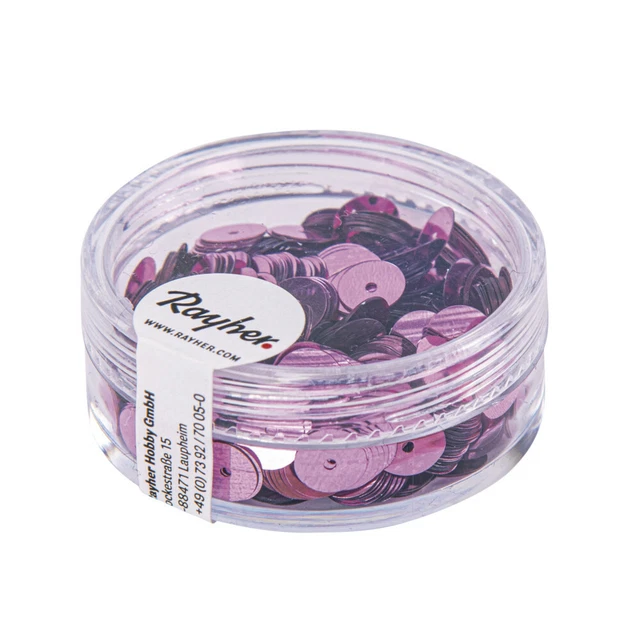 Lentejuelas Rosa Antiguo Ø6 MM Liso 6G Lavable