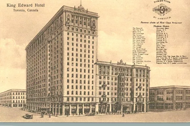 VIntage Postcard-King Edward Hotel, Toronto, Canada