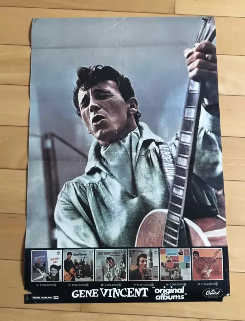 ► Affiche  Originale - Capitol -  Gene Vincent