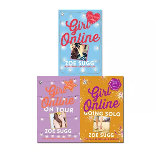 Girl Online series collection 3 books set By Zoe Sugg Going Solo On Tour PB NEW