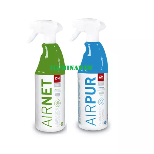 KIT AirPur + AirNet, LIMPIADOR+HIGIENIZANTE Aire Acondicionado,Eliminador Olores