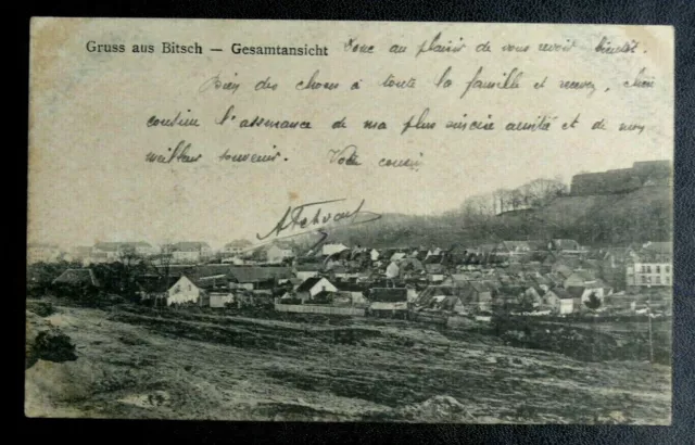 Cpa Moselle (57) : Bitche / Bitsch - Gruss Aus Bitsch - Gesamtansicht - 1919