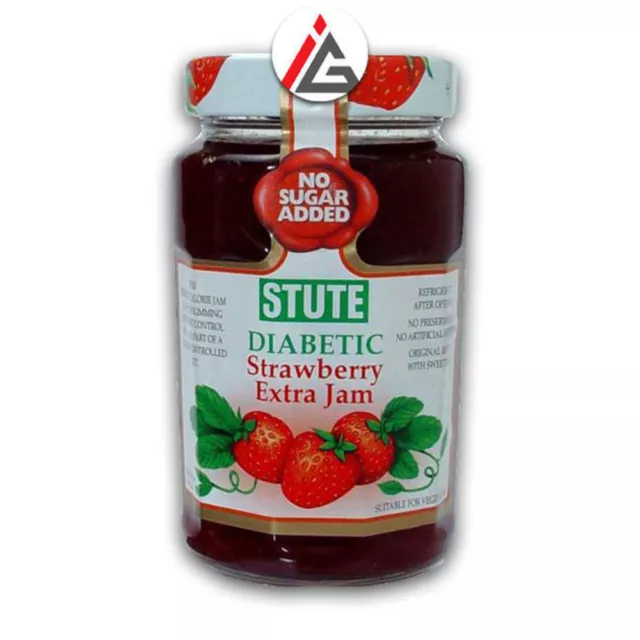 Stute - Diabetic Strawberry Extra Jam (No Sugar Added) - 430 gm