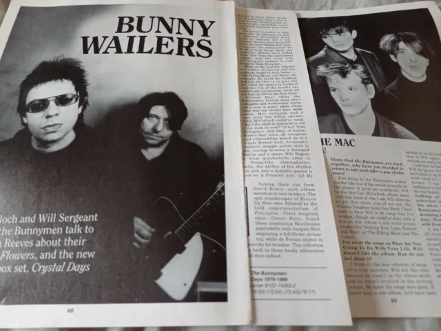 ECHO AND THE BUNNYMEN -  2001 interview article / photos