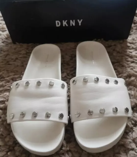 WOMENS DKNY SLIDERS Uk 5.5 £25.00 - PicClick UK