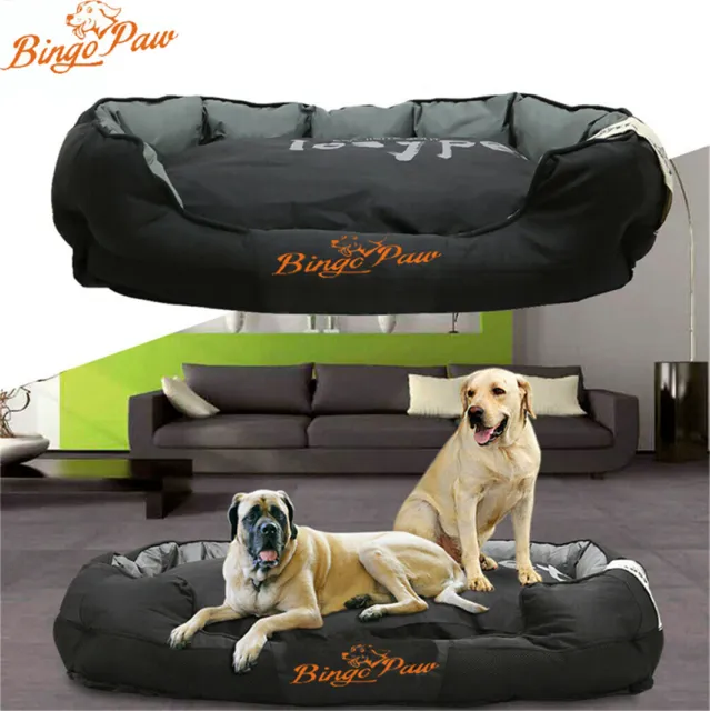 XXL Extra Large Jumbo Orthopedic Pet Dog Bed Dog Kennel Basket Pillow Waterproof