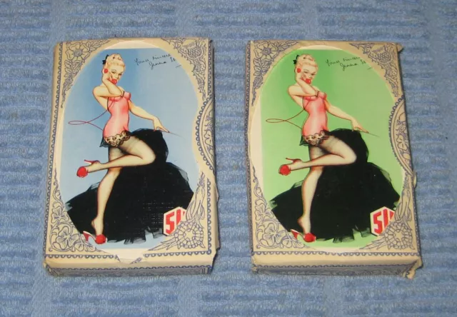 Lot of 2 x Packs Sealed Playing Cards Archie Dickens Glamour Girl SLB Brewery