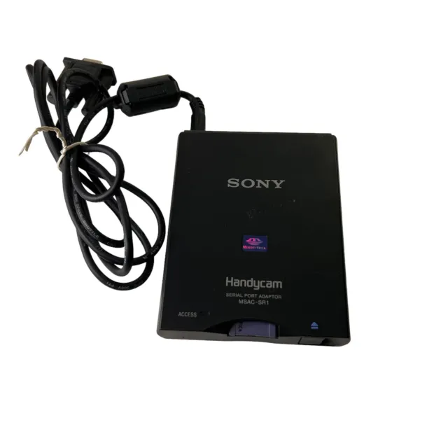 Sony MSAC-SR1 Handycam puerto serie adaptador unidad de memoria y tarjeta solo en buen estado