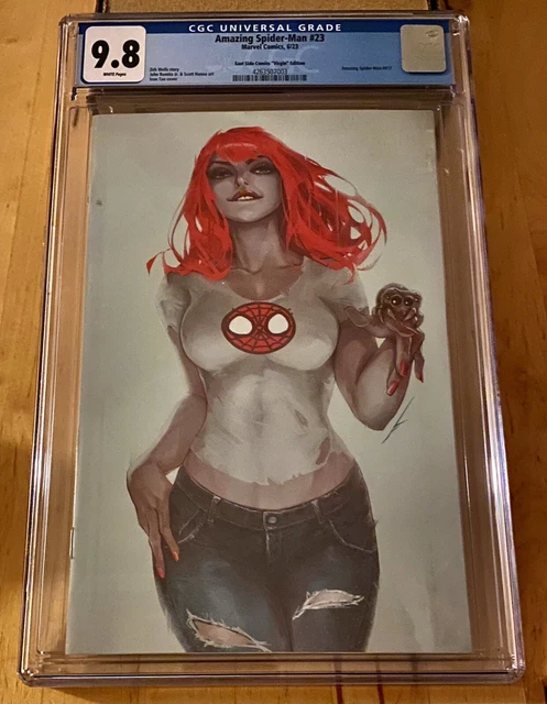 Amazing Spider-Man #23 Cgc 9.8 Ivan Tao Mary Jane Virgin Variant Limited 800 Coa