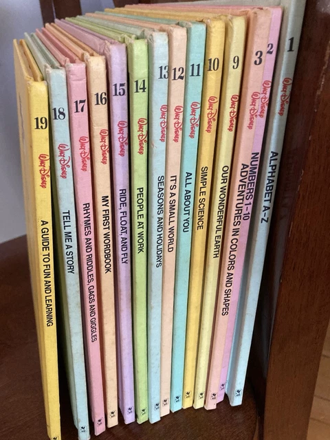 WALT DISNEY FUN To Learn Library 1983 14 Books 12 36 PicClick UK