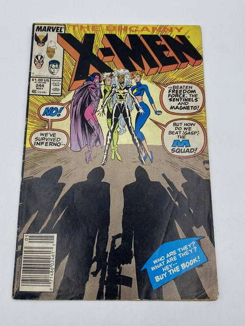 MARVEL - UNCANNY X-MEN #244 - key issue - 1st appearance JUBILEE - may 1989