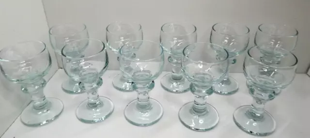 Vintage Holmegaard Stem Glasses Set Of 10 Goblets Tumblers Rummers Signed