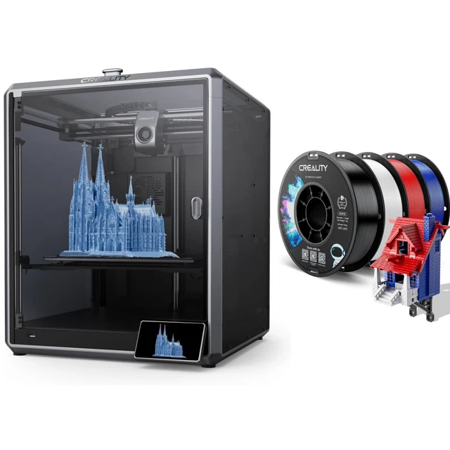 CREALITY K1 MAX 3D Printer 600mm/s High Speed Print with 4 Rolls PETG ...