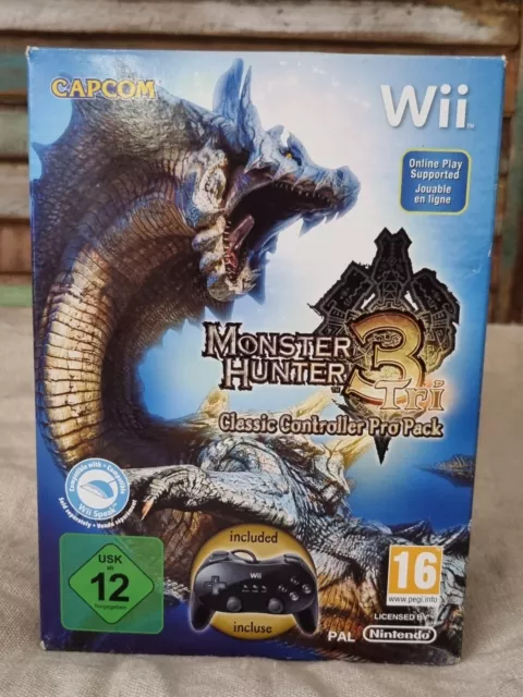 MONSTER HUNTER 3 Classic Controller Pro Pack - Jeux + manette pour NINTENDO Wii