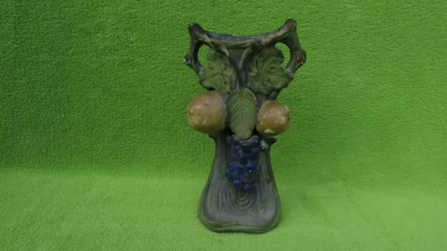 Antike Jugendstil Keramik Blumen Vase