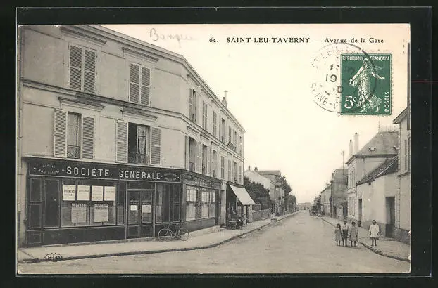 CPA Saint-Leu-Taverny, Avenue de la Gare 1910