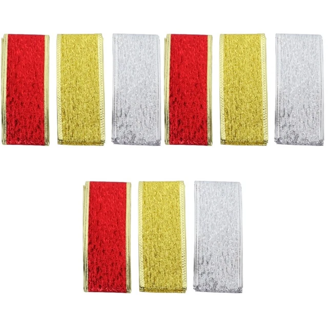 9 Rollen von 200x5cm Weihnachten dekorative Bänder einzigartige Geschenk