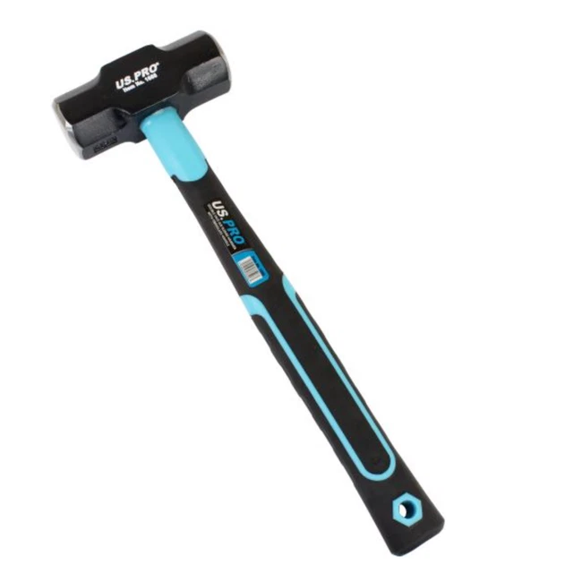 1.8kg 4lbs Sledge Hamme Double Face Firdre Poignée en verre Poignée en...