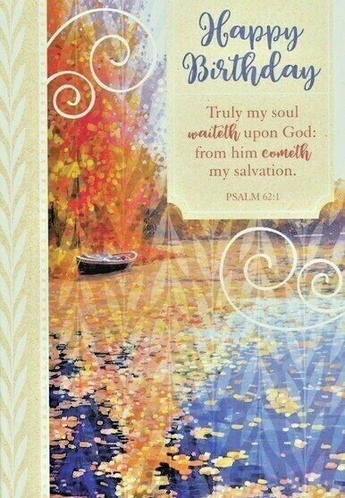 Religious Birthday Card with Envelope & Bonus Postcard #064
