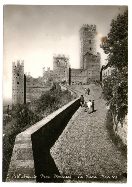 Cartolina - Castell'Arquato (Prov. Piacenza) - La Rocca Viscontea - FG - NV