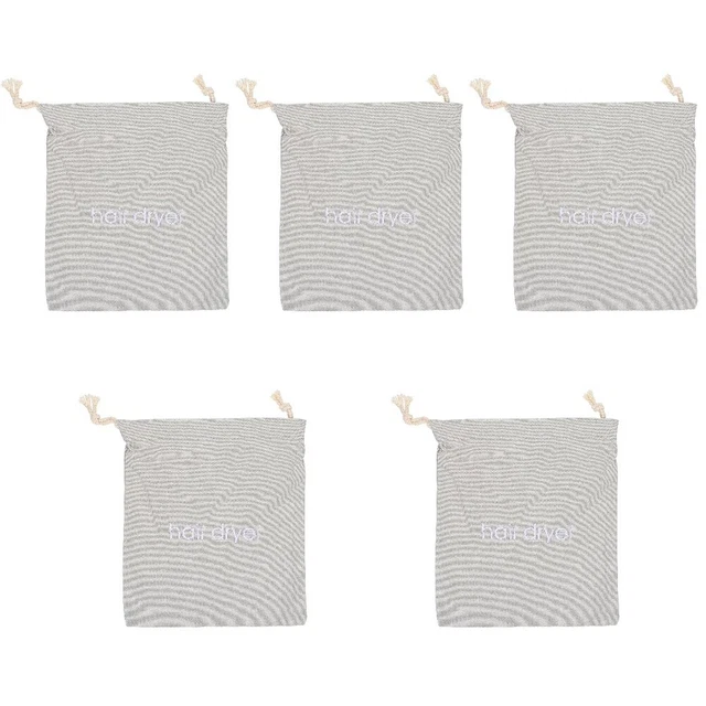 Sac à coiffure de 5pcs Sac à casse-ciel coiffure sèche-cheveux portable sac de