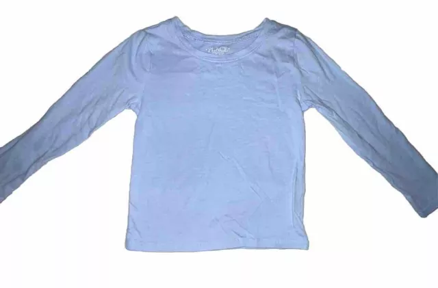 The Children's Place Girl's Light Blue Snug Fit Long Sleeve  Shirt Size S 5/6