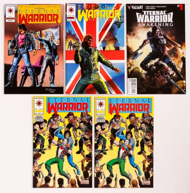 Eternal Warrior Comic Book Lot, Yearbook #1, Awakenings, #14 (2 copies) Valiant