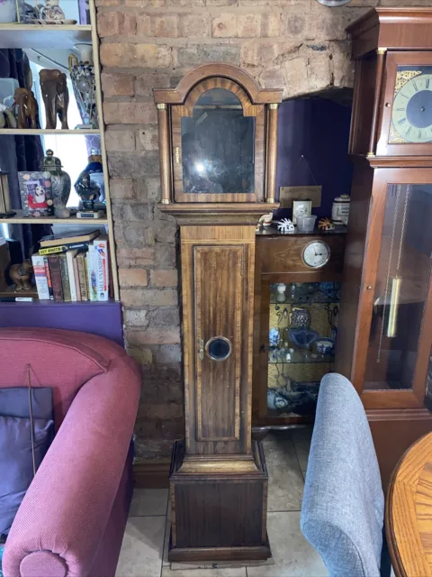 antique longcase grandmother clock case