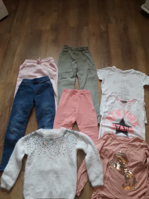 Mixed Bundle of Girls Clothing -jeans and leggings included  Size 7-8 Years
