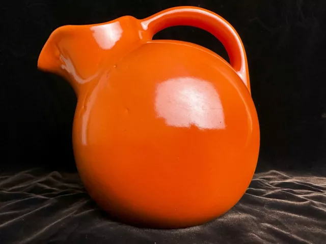 GMB Glading McBean California Pottery 1930's Orange Pitcher