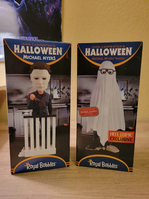 MICHAEL MYERS Halloween Ghost and  Regular Michael Myers Royal Bobbles Bundle. 3