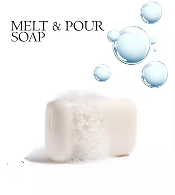 New 1 lbs White (All Natural) Melt and Pour Soap Base
