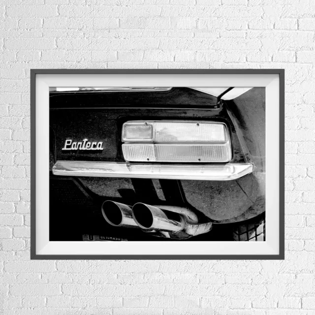 VINTAGE CLASSIC CAR DE TOMASO PANTERA POSTER PICTURE PRINT Size A5 to A0 *NEW**