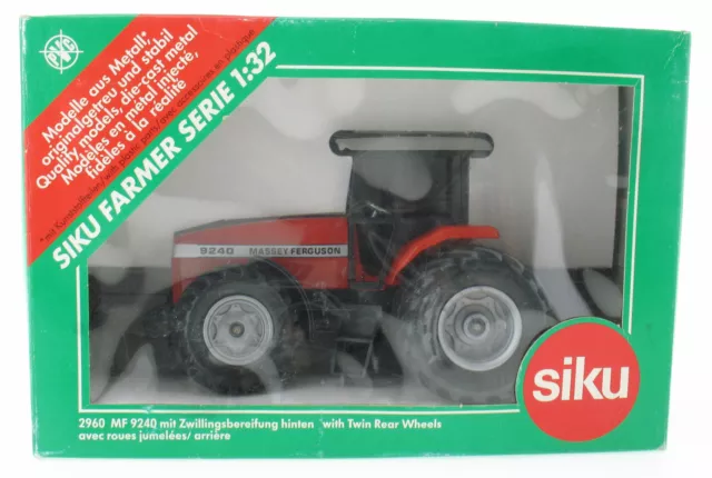 SIKU FARMER 2960 Massey-Ferguson MF 9240 Traktor mit Zwillingsbereifung NEU 1:32